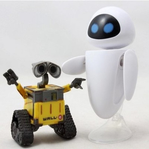 WALL-E 瓦力机器人总动员伊娃情侣 6CM车摆玩具做旧手办礼品