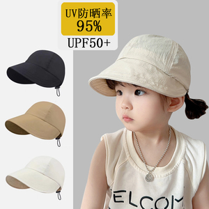 儿童遮阳帽宝宝婴儿防晒帽夏季薄款帽子男童女童速干鸭舌帽渔夫帽