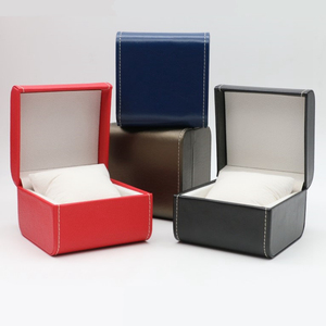 时尚手表盒高档PU皮手表收纳盒单个翻盖腕表手链饰品展示包装礼盒