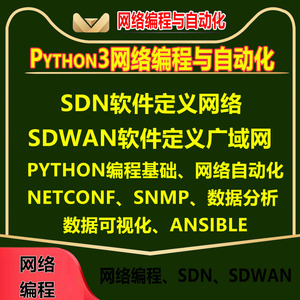 python sdn sdwan 网络编程 自动化 运维 软件定义网络 视频教程