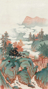 艺术微喷 吴一峰（1907-1998） 峨眉牛心石 55-30厘米