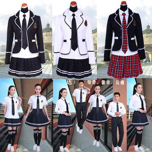 韩国校服套装学院风高中学生毕业照服装男女夏季班服JK制服水手服