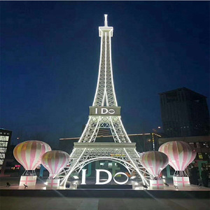 大型铁艺巴黎埃菲尔铁塔落地装饰摆件商场广场户外拍照模型雕塑