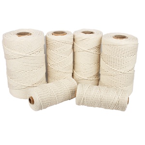 DIY手工细棉绳装饰棉线绳挂毯编织捆绑吊牌绳子米白色包棕子专用