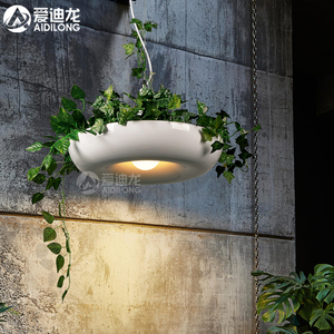 北欧清新创意花盆简约栽植物秘密花园装饰吊灯具灯饰