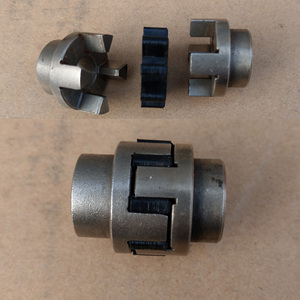 铸铁联轴器梅花型弹性低噪音4爪式缓冲垫对轮电机轴套连接