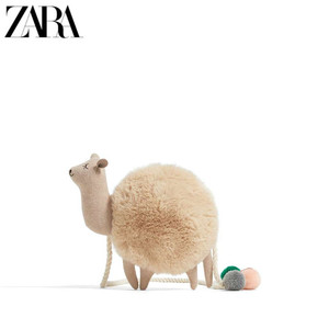 ZARA儿童包企鹅羊驼包卡通可爱公仔玩偶动物毛毛绒单肩斜挎小背包