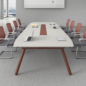 会议室桌椅简约时尚会议桌长桌10-15人培训洽谈桌长条形办公桌子