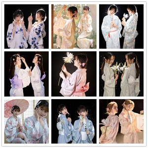 和服cos女正装传统日本可爱神明少女改良日系日式美容日料店和服