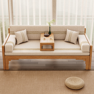 罗汉床实木推拉床新中式明式家具 小罗汉椅 罗汉榻小户型床榻沙发