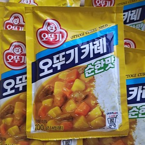 韩国进口不倒翁咖喱粉100g原味不辣黄咖喱牛肉鸡肉饭酒店餐饮家用
