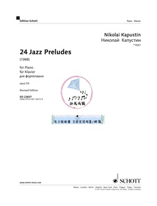 卡普斯汀 kapustin 24首 爵士前奏曲 op53 德国schott原版