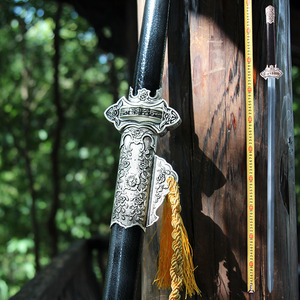 龙泉百兵堂唐剑一体长剑 装饰汉剑花纹钢碳钢可选择收藏未开刃