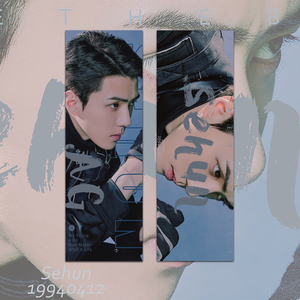 EXO吴世勋周边双面印制手幅过膜耐保存金属徽章同款专辑小卡海报