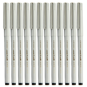 uni-ball日本三菱micro耐水性走珠笔UB-125 签字笔 中性笔水笔0.5