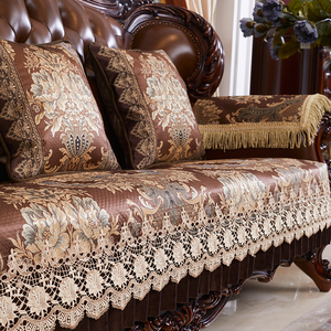 欧式沙发垫奢华客厅坐垫四季通用布艺防滑夏季皮沙发套装123组合