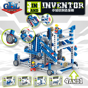 可编程机器人益智拼装玩具动力机械组原理齿轮科技百变工程车男孩