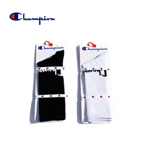 【现货】日版冠军Champion刺绣运动高筒Logo男式棉袜 CMSAM011