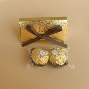 费列罗巧克力2粒装喜糖盒子婚庆结婚生日情人节伴手礼盒空盒礼物