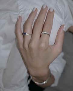 SOUHAIT22年新款SADHER系列链条宝石戒指 两色可选