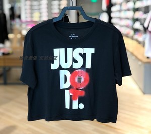 Nike耐克短袖女2019新款休闲运动短款透气T恤 BV7171-010-100
