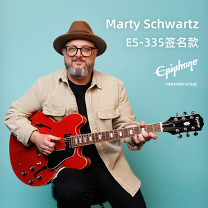 Epiphone Marty Schwartz ES-335签名款F孔爵士琴JAZZ爵士电吉他
