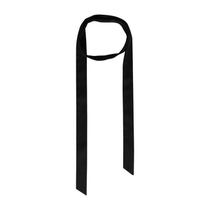 FUNKYFUN原创设计y2k细围巾男女百搭窄版长条飘带黑色领带颈饰潮