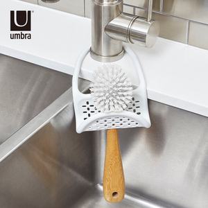 umbra司令创意厨房海绵沥水架可调节水槽收纳挂篮沥水篮厨房置物