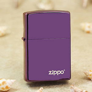 美国原装进口芝宝zippo打火机紫色深渊紫冰商标24747ZL高档礼品