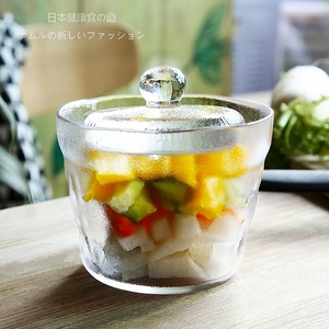 日式一夜渍日本泡菜坛子浅渍罐加厚玻璃咸菜罐重石腌菜容器渍物罐