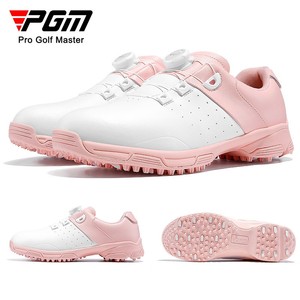 PGM 高尔夫球鞋女士 防水超纤鞋子旋钮鞋带高弹鞋底防侧滑运动鞋