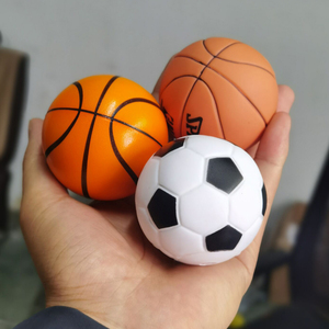 6cm迷你篮球足球生日蛋糕装饰摆件 儿童玩具篮球模型发泡PU弹力球