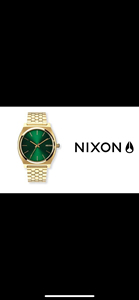 NIXON A045 正品尼克松金绿手表 37MM表盘 100米防水