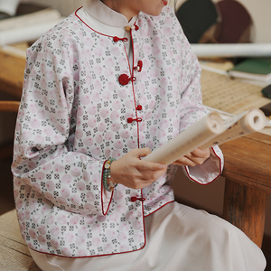 中式日常年轻款开衫春秋旗袍宽松外套常规棉衣改良式复古唐装女士