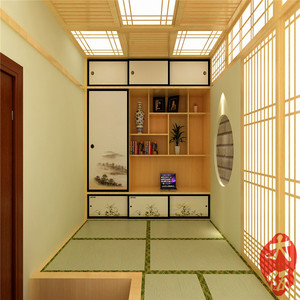 全屋定制榻榻米日式实木工厂卧室床书柜衣柜定做地台和室免费设计