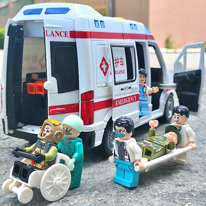 120救护车可开门玩具大号男女孩汽车儿童急救援防疫警车仿真模型