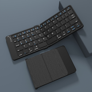 ipadpro两折叠蓝牙键盘平板专用可连手机无线迷你笔记本电脑通用