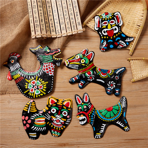 儿童中国传统民间艺术手工创意彩绘泥狗 DIY彩泥制作绘画涂鸦动物