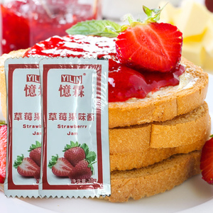 忆霖10g草莓酱50小包装 商用烘培水果沙拉酸奶小盒早餐涂面包果酱