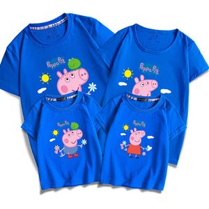 幸福小二班  专拍  小猪佩奇亲子装纯棉T恤…就穿2次。两件