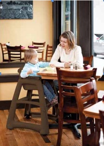 Rubbermaid乐柏美宝宝餐椅进口座椅餐厅家用加厚稳固儿童塑料餐椅