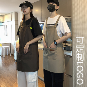 防水围裙定制logo印字餐饮专用商用美甲烘焙咖啡奶茶店日式工作服