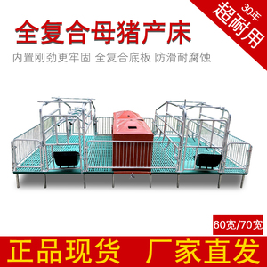 母猪产床保育床两用复合漏粪板限位栏定位栏单体产床热镀养猪设备