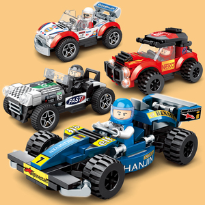 2024新款乐高汽车拼装积木小型赛车跑车男孩儿童简单益智玩具礼物