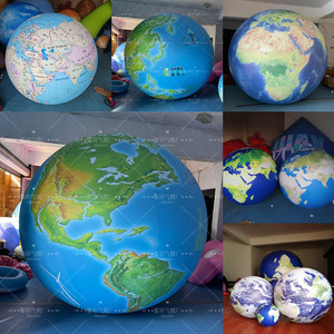 PVC升空气球 地球仪星球月球气模 九大行星气模商场酒吧装饰道具