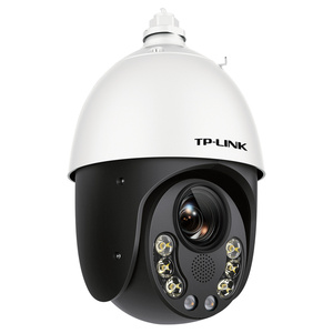 TP-LINK 20倍光学变焦监控 80米全彩高清夜视高速球机摄像头 POE供电对讲监控器 户外防雷鱼塘工厂安防套装