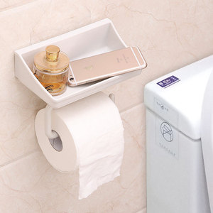 厕所卷纸架免打孔 卫生间纸巾挂架放卫生纸置物架 卷筒手纸厕纸盒