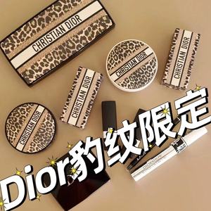 Dior迪奥2023新品豹纹564 757 200#999#十色眼影 唇膏口红蜜粉粉