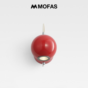 MOFAS北欧奶油风卧室床头带开关灯现代创意孟菲斯彩色儿童房壁灯