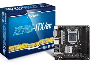 华擎Z270M-ITX/ac主板1151支持i5640065006600i767007700kcpu包邮